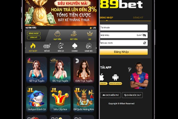Đa dạng các trò chơi cá cược trên ứng dụng vn8day