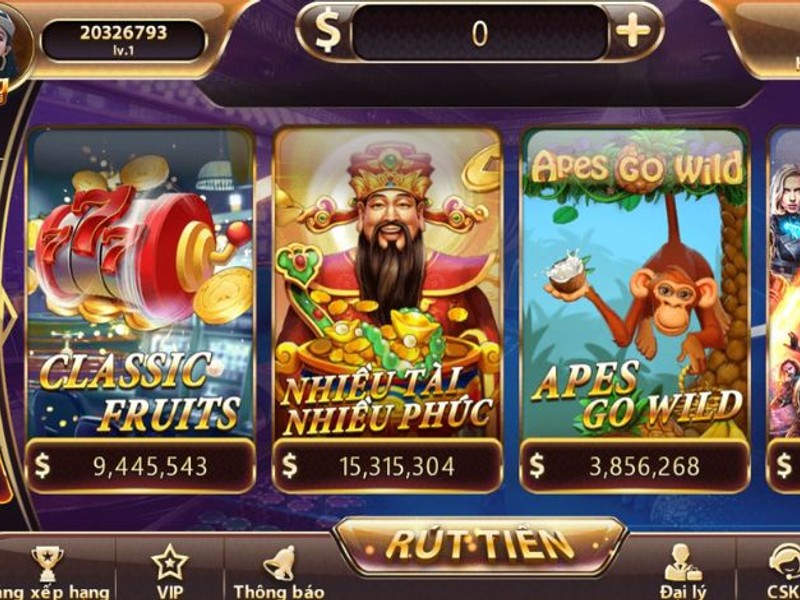 Máy slot nổ hũ với biểu tượng chiến thắng lớn tại vn8day